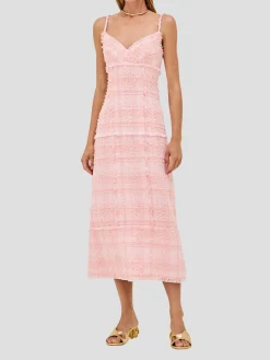 Vicci Tweed Dress in Pink