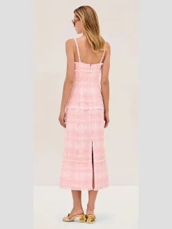 Vicci Tweed Dress in Pink