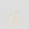 Xl Shooting Star Pearl Hoops