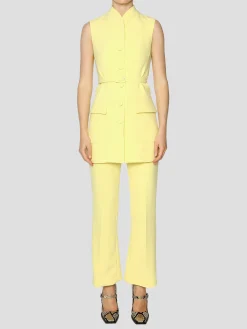 Yellow Paige Sleeveless Jacket